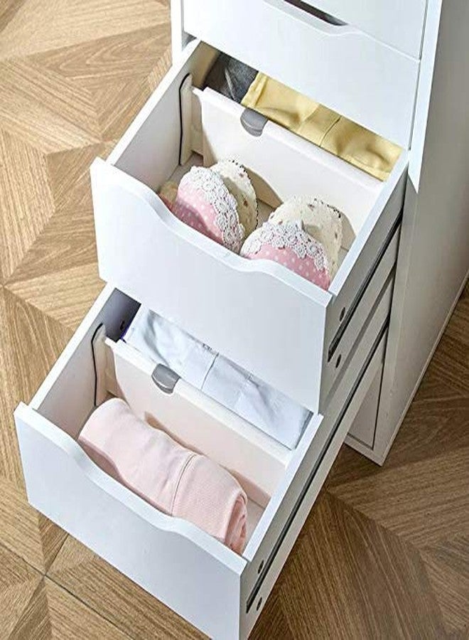 Assacalynn 6-Pack Adjustable Drawer Dividers Organizer Separators - Good Grips Dresser Organizer - for Bedroom, Bathroom, Closet, Baby Drawer, Desk - Image 4